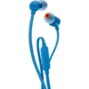אוזניות חוטיות JBL TUNE110 יבואן רשמי - צבע כחול