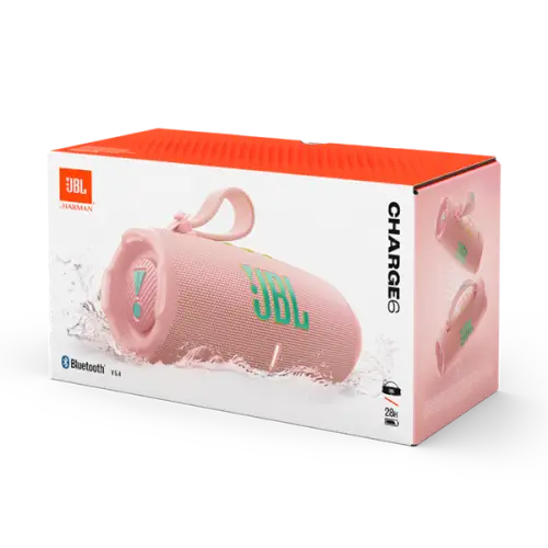 רמקול JBL Charge 6 צבע ורוד