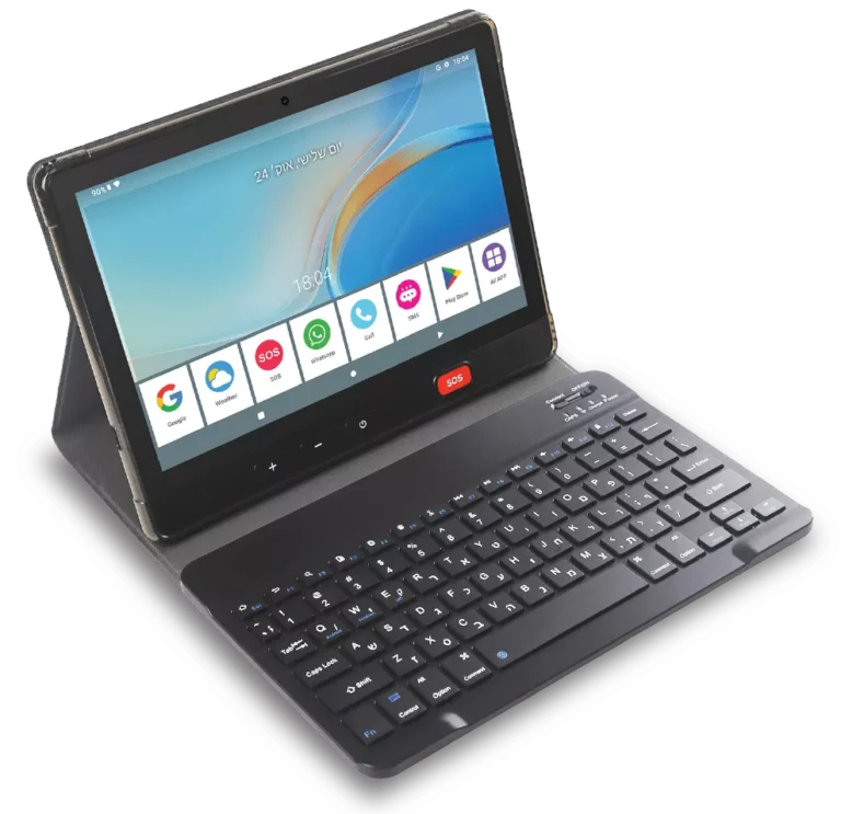 טאבלט חכם למבוגרים EasyTAB '10.1 4G כולל מקלדת ונרתיק